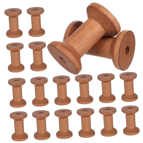 WEKAMOS 20 Stück Leere Holzspulen Vintage Garnrollenhalter mit Glatter Oberfläche für Nähmaschinen Stickerei Bänder Vielseitig Einsetzbar Natürliche Holzoptik für Nähzubehör WEKAMOS 20 Stück Leere Holzspulen Vintage Garnrollenhalter mit Glatter Oberfläche für Nähmaschinen Stickerei Bänder Vielseitig Einsetzbar Natürliche Holzoptik für Nähzubehör von WEKAMOS