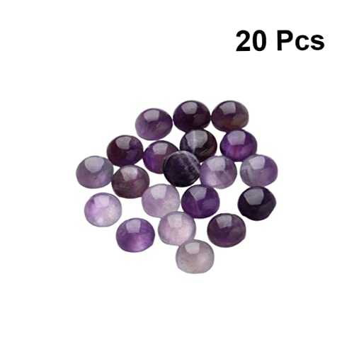 WEKAMOS 20 Stück Lila Cabochons mit Flachem Boden Halbrund für DIY Schmuckherstellung Edelstein Glasperlen Vielseitig Einsetzbar für Ohrringe Manschettenknöpfe und Dekoration WEKAMOS 20 Stück Lila Cabochons mit Flachem Boden Halbrund für DIY Schmuckherstellung Edelstein Glasperlen Vielseitig Einsetzbar für Ohrringe Manschettenknöpfe und Dekoration von WEKAMOS