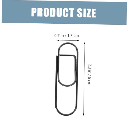 WEKAMOS 20 Stück Mini Metall Stifthalter Clips Schwarz Dokumentenhalter Multifunktionale Büroklammern Dekorative Paper Clips für Akten Fixierung und Notizen von WEKAMOS