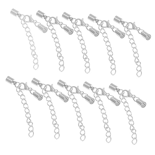 WEKAMOS 20 Stück Schlüsselring Karabinerhaken für DIY Schmuck Silberne Verschlüsse für Armbänder und Durchmesser für Handwerk und Bastelarbeiten WEKAMOS 20 Stück Schlüsselring Karabinerhaken für DIY Schmuck Silberne Verschlüsse für Armbänder und Durchmesser für Handwerk und Bastelarbeiten von WEKAMOS