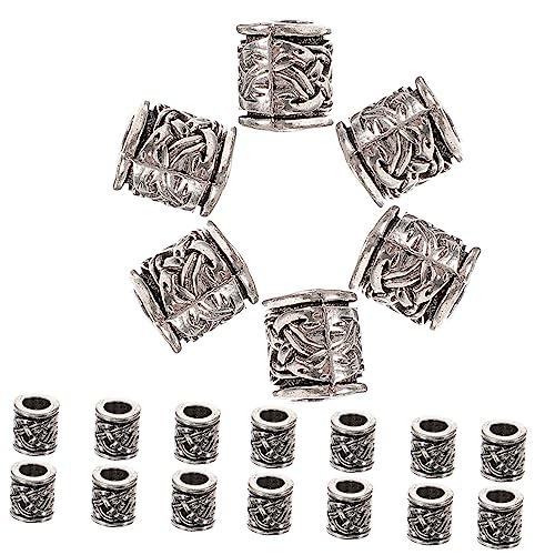 WEKAMOS 20 Stück Silber Spacer Beads für Schmuckherstellung Metallperlen für Armbänder und DIY Projekte für Kreative Bastelideen und WEKAMOS 20 Stück Silber Spacer Beads für Schmuckherstellung Metallperlen für Armbänder und DIY Projekte für Kreative Bastelideen und von WEKAMOS