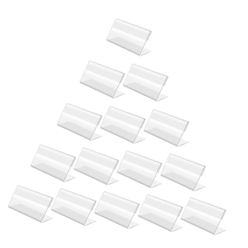 WEKAMOS 20 Stück Teiliges Acryl Sign Display Holder Transparenter Tischaufsteller für Preisschilder Etikettenhalter mit Hoher Stabilität Praktisches Desktop Price Tag Rack für Büro Laden WEKAMOS 20 Stück Teiliges Acryl Sign Display Holder Transparenter Tischaufsteller für Preisschilder Etikettenhalter mit Hoher Stabilität Praktisches Desktop Price Tag Rack für Büro Laden von WEKAMOS