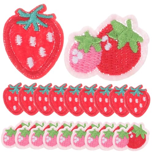 WEKAMOS 20 Stück Teiliges Erdbeer Aufnäher zum Aufbügeln Bestickte Süße Applikationen für Kleidung Jeans Rucksäcke Vielseitige DIY Dekoration Langlebige Fruchtige Accessoires WEKAMOS 20 Stück Teiliges Erdbeer Aufnäher zum Aufbügeln Bestickte Süße Applikationen für Kleidung Jeans Rucksäcke Vielseitige DIY Dekoration Langlebige Fruchtige Accessoires von WEKAMOS