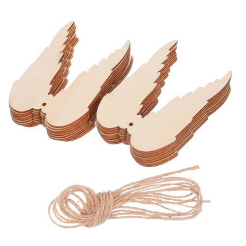 WEKAMOS 20 Stück Teiliges Holzflügel Anhänger Unlackiert mit Loch DIY Bastelholz Engelsflügel zum Bemalen Dekorieren für Weihnachten Geburtstagsfeiern Hochzeiten und Festliche Anlässe WEKAMOS 20 Stück Teiliges Holzflügel Anhänger Unlackiert mit Loch DIY Bastelholz Engelsflügel zum Bemalen Dekorieren für Weihnachten Geburtstagsfeiern Hochzeiten und Festliche Anlässe von WEKAMOS