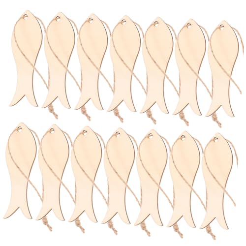 WEKAMOS 20 Stück Teiliges Holzscheiben Fischform Bastelholz mit Naturbelassene Holzplättchen für DIY handwerk Party deko Bemalbar als Kreative Anhänger und Wohnaccessoires WEKAMOS 20 Stück Teiliges Holzscheiben Fischform Bastelholz mit Naturbelassene Holzplättchen für DIY handwerk Party deko Bemalbar als Kreative Anhänger und Wohnaccessoires von WEKAMOS