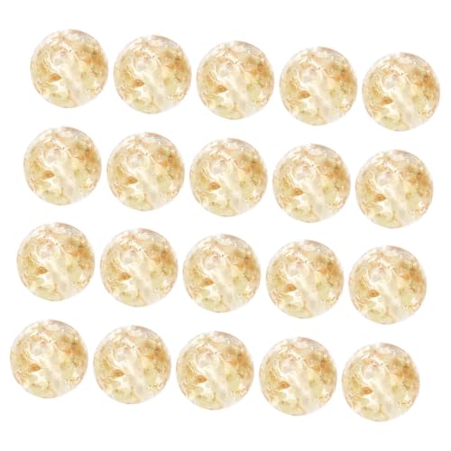WEKAMOS 20 Stück Teiliges Leuchtende Spacer Beads für Schmuckherstellung DIY Armbandperlen für Halsketten Langlebig und Glatt zum Auffädeln und Basteln von WEKAMOS