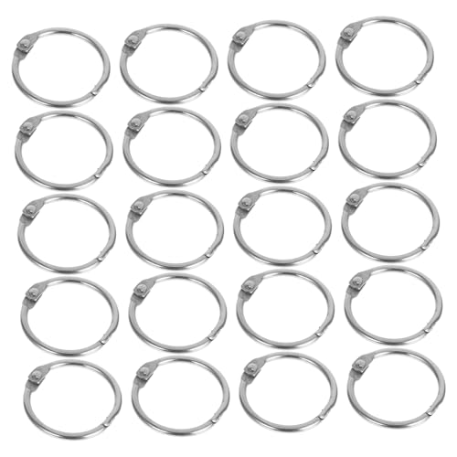 WEKAMOS 20 Stück Teiliges Lose Buchringe Metall Kleine Bunte Binder Ringe zum Einfachen Öffnen und Schließen für Karteikarten Scrapbooks Schlüsselanhänger Vielseitige Papierbindung WEKAMOS 20 Stück Teiliges Lose Buchringe Metall Kleine Bunte Binder Ringe zum Einfachen Öffnen und Schließen für Karteikarten Scrapbooks Schlüsselanhänger Vielseitige Papierbindung von WEKAMOS