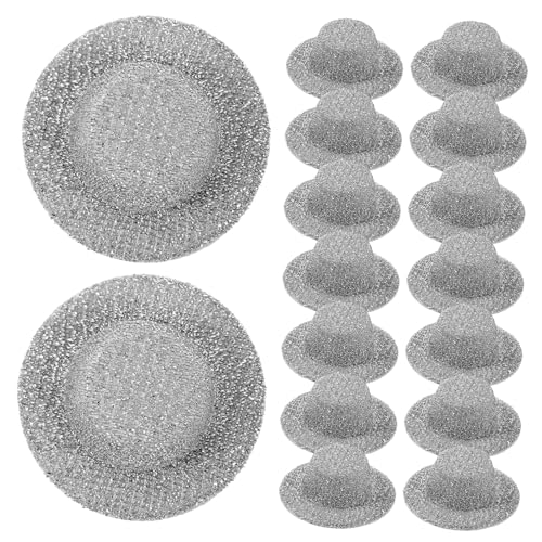 WEKAMOS 20 Stück Teiliges Mini Jazz Hüte Filigrane Puppenhüte aus Robustem Material Silberfarbene Miniatur Deko für DIY Bastelprojekte Puppenhaus Party und Cosplay Zubehör von WEKAMOS