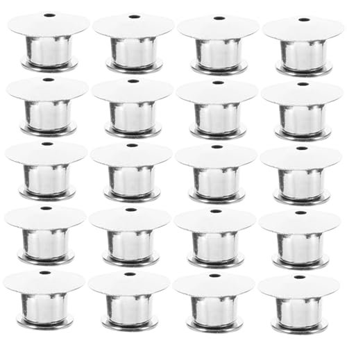WEKAMOS 20 Stück Teiliges Pin Back Lock Clamps aus Verschleißfestem Kupfer Flache Runde Rückseite mit Sicherem Verschluss für Broschen Anstecknadeln DIY Schmuck und Namensschilder WEKAMOS 20 Stück Teiliges Pin Back Lock Clamps aus Verschleißfestem Kupfer Flache Runde Rückseite mit Sicherem Verschluss für Broschen Anstecknadeln DIY Schmuck und Namensschilder von WEKAMOS
