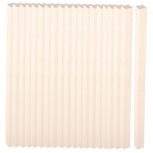 WEKAMOS 20 Stück Teiliges Quadratische Massivholzstäbe aus Unbehandeltem Kiefernholz Lange Holzleisten für DIY Modellbau Handwerk Mehrzweck Holzstäbe mit Glatter Oberfläche für WEKAMOS 20 Stück Teiliges Quadratische Massivholzstäbe aus Unbehandeltem Kiefernholz Lange Holzleisten für DIY Modellbau Handwerk Mehrzweck Holzstäbe mit Glatter Oberfläche für von WEKAMOS
