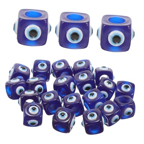 WEKAMOS 20 Stück Teiliges Resin Evil Eye Würfelperlen Langlebige Schmuck DIY Perlen für Armbänder Halsketten Anhänger Handgefertigte Bastelzubehör für Kreative Schmuckherstellung WEKAMOS 20 Stück Teiliges Resin Evil Eye Würfelperlen Langlebige Schmuck DIY Perlen für Armbänder Halsketten Anhänger Handgefertigte Bastelzubehör für Kreative Schmuckherstellung von WEKAMOS