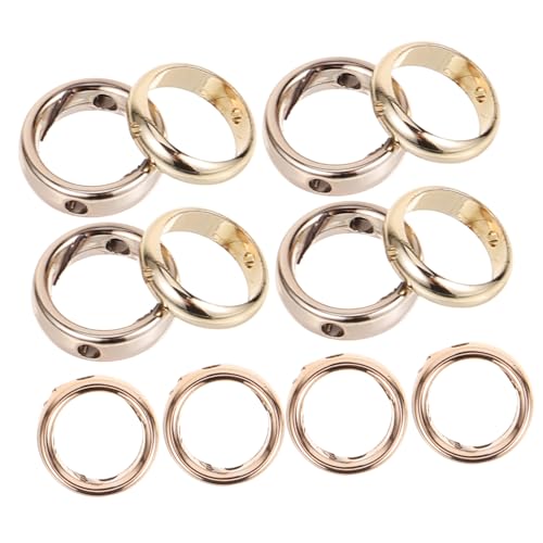 WEKAMOS 20 Stück Teiliges Runder Perlenrahmen DIY Spacer Bead Frames für Armbänder und Ohrringe Hochwertige Bastelperlen für Schmuckherstellung von WEKAMOS