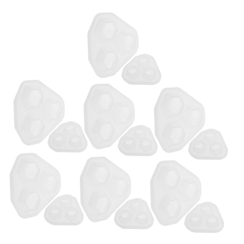 WEKAMOS 20 Stück Teiliges Silikon Epoxidharz Formen Diamantform für Schmuckherstellung Diy Basteln Langlebige Flexible Gießformen Kompatibel mit Resin Epoxy für Anhänger Dekoration von WEKAMOS