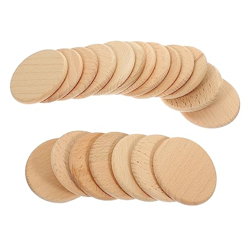 WEKAMOS 20 Stück Unbehandelte Holzscheiben für DIY Bastelprojekte Runde Baumscheiben Buchenholz für Malerei Dekoration und Kreative Handarbeiten WEKAMOS 20 Stück Unbehandelte Holzscheiben für DIY Bastelprojekte Runde Baumscheiben Buchenholz für Malerei Dekoration und Kreative Handarbeiten von WEKAMOS