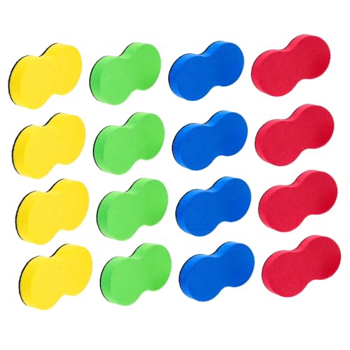 WEKAMOS 20 Stück Wiederverwendbare Whiteboard Radierer Leichte Waschbare Radierer für Klassenzimmer Büro und Zuhause Praktische Reinigungstools für Whiteboards von WEKAMOS