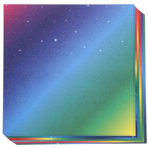 WEKAMOS 200 Blatt Doppelseitiges Origami Papier Buntpapier Bastelpapier für DIY Handarbeit Scrapbooking Handwerkskunst mit Farbverlauf zum Falten und Gestalten WEKAMOS 200 Blatt Doppelseitiges Origami Papier Buntpapier Bastelpapier für DIY Handarbeit Scrapbooking Handwerkskunst mit Farbverlauf zum Falten und Gestalten von WEKAMOS