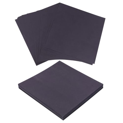 WEKAMOS 200 Blatt Origami Faltpapier Doppelseitig Schwarz Quadratisch Kinderfreundlich Leicht für DIY Bastelprojekte Geschenkdekoration und Eltern Junge Mädchen Aktivitäten von WEKAMOS