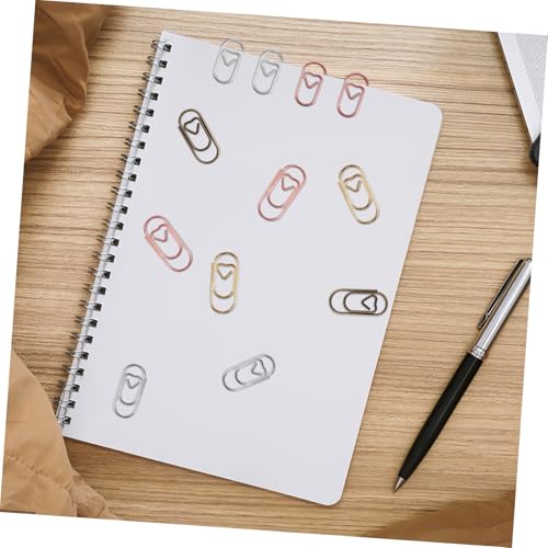 WEKAMOS 200 Herz Büroklammern aus Metall Kleine Niedliche Klammern in Gold Silber Gunmetal und Roségold Stabile Dekorative Paperclips für Büro Schule Geschenke und WEKAMOS 200 Herz Büroklammern aus Metall Kleine Niedliche Klammern in Gold Silber Gunmetal und Roségold Stabile Dekorative Paperclips für Büro Schule Geschenke und von WEKAMOS