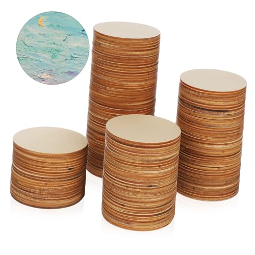WEKAMOS 200 Stk. Holzscheiben Basteln Rund Unbehandelte Holzplättchen für DIY Schmuck Dekoration Heimdeko Holzrundscheiben zum Bemalen und Schnitzen WEKAMOS 200 Stk. Holzscheiben Basteln Rund Unbehandelte Holzplättchen für DIY Schmuck Dekoration Heimdeko Holzrundscheiben zum Bemalen und Schnitzen von WEKAMOS