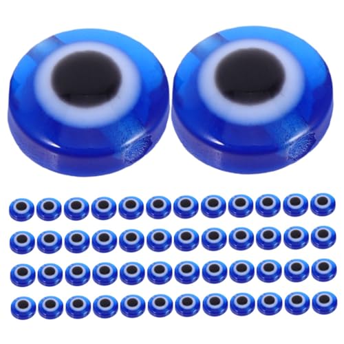 WEKAMOS 200 Stück Böser Blick-perlen Zum Selbermachen: 8 Mm Schmuck, Flache, Runde Harzperlen Für Armbänder, Halsketten, Ohrringe, Schlüsselanhänger, Bastelzubehör WEKAMOS 200 Stück Böser Blick-perlen Zum Selbermachen: 8 Mm Schmuck, Flache, Runde Harzperlen Für Armbänder, Halsketten, Ohrringe, Schlüsselanhänger, Bastelzubehör von WEKAMOS