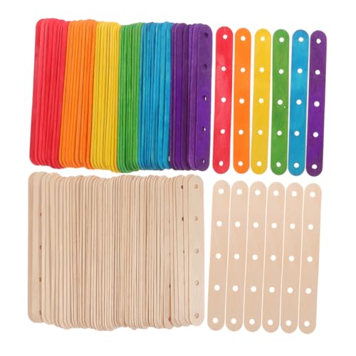 WEKAMOS 200 Stück Bunte Diy Eiscreme Stäbchen mit Löchern für Kreative Projekte für Kinderhandwerk und Familienaktivitäten WEKAMOS 200 Stück Bunte Diy Eiscreme Stäbchen mit Löchern für Kreative Projekte für Kinderhandwerk und Familienaktivitäten von WEKAMOS