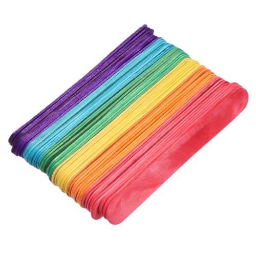 WEKAMOS 200 Stück Bunte Holz Popsicle Sticks Sichere DIY Eisstiele zum Basteln Glatte Oberfläche ohne Splitter für Eiscreme Kuchen und Kinderhandwerk WEKAMOS 200 Stück Bunte Holz Popsicle Sticks Sichere DIY Eisstiele zum Basteln Glatte Oberfläche ohne Splitter für Eiscreme Kuchen und Kinderhandwerk von WEKAMOS