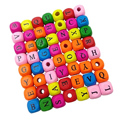 WEKAMOS 200 Stück Bunte Holzbuchstabenwürfel Perlen zum Auffädeln Quadratische Hölzerne Alphabet Perlen für DIY Schmuckherstellung Armbänder und Kreative Bastelprojekte WEKAMOS 200 Stück Bunte Holzbuchstabenwürfel Perlen zum Auffädeln Quadratische Hölzerne Alphabet Perlen für DIY Schmuckherstellung Armbänder und Kreative Bastelprojekte von WEKAMOS