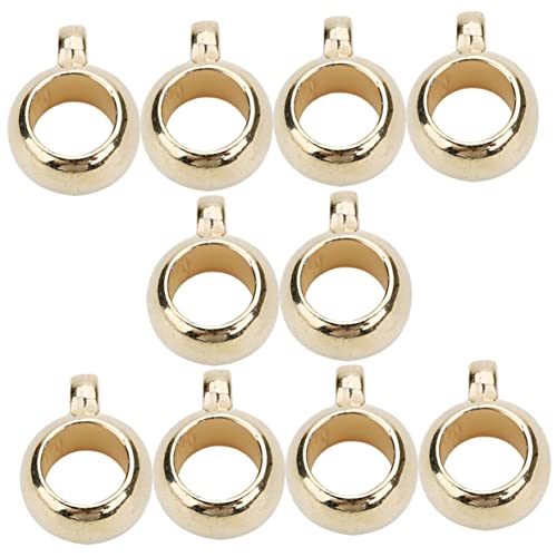 WEKAMOS 200 Stück DIY Anhänger Aufhänger Perlen Loch Außendurchmesser Goldfarbene Spacer Beads für Schmuckherstellung Armband Basteln Zubehör WEKAMOS 200 Stück DIY Anhänger Aufhänger Perlen Loch Außendurchmesser Goldfarbene Spacer Beads für Schmuckherstellung Armband Basteln Zubehör von WEKAMOS