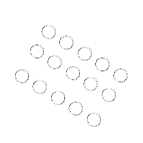 WEKAMOS 200 Stück Edelstahl Schlüsselringe Split Circle Ringe für DIY Schmuck Schlüsselanhänger Basteln Metallringe Zubehör WEKAMOS 200 Stück Edelstahl Schlüsselringe Split Circle Ringe für DIY Schmuck Schlüsselanhänger Basteln Metallringe Zubehör von WEKAMOS