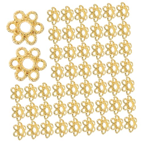 WEKAMOS 200 Stück Goldene Perlenkappen Filigrane Bead Caps Blumenform für DIY Schmuckherstellung Armbänder Halsketten Ohrringe Basteln Zubehör WEKAMOS 200 Stück Goldene Perlenkappen Filigrane Bead Caps Blumenform für DIY Schmuckherstellung Armbänder Halsketten Ohrringe Basteln Zubehör von WEKAMOS