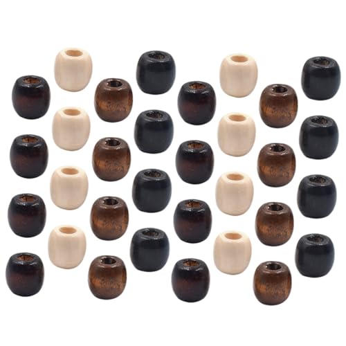 WEKAMOS 200 Stück Holzperlen mit Großem Loch Bunte Holzperlen in Beige Kaffee Dunkelbraun und Schwarz Langlebige DIY Perlen für Armbänder Dekorative Schmuckherstellung und Bastelarbeiten WEKAMOS 200 Stück Holzperlen mit Großem Loch Bunte Holzperlen in Beige Kaffee Dunkelbraun und Schwarz Langlebige DIY Perlen für Armbänder Dekorative Schmuckherstellung und Bastelarbeiten von WEKAMOS