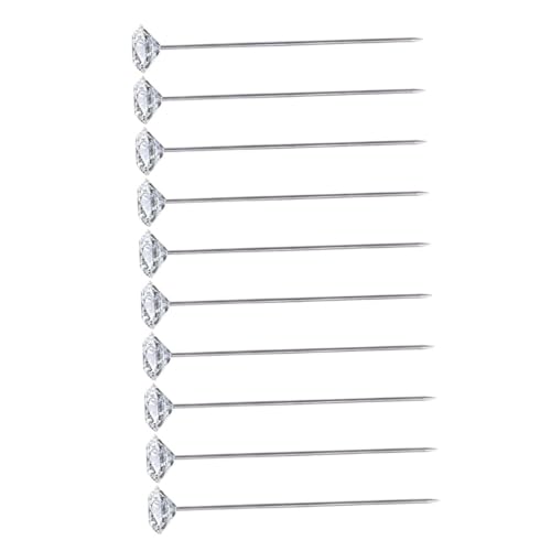 WEKAMOS 200 Stück Kreuzstich Stecknadeln Transparent Weiß Nähzubehör Für Corsage Handarbeit Dekoration WEKAMOS 200 Stück Kreuzstich Stecknadeln Transparent Weiß Nähzubehör Für Corsage Handarbeit Dekoration von WEKAMOS