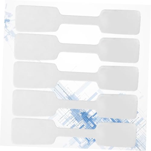 WEKAMOS 200 Stück Selbstklebende Preisschilder für Ringe Schmuckanhänger Preisetiketten Weiß Quadratisch für Schmuck Armband Halskette DIY Organisation und Markierung von WEKAMOS