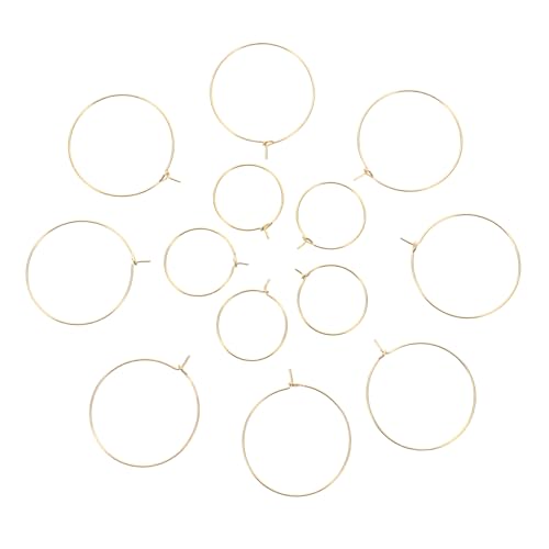 WEKAMOS 200 Stück Teiliges Eisen Ohrring Bastelmaterialien DIY Schmuckherstellung Langlebige Vielseitige Ohrhaken für Individuelle Creolen Designs von WEKAMOS