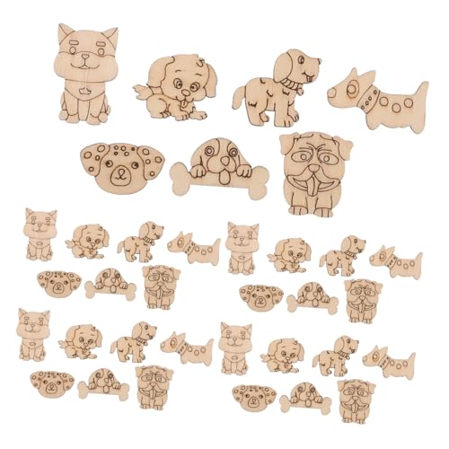 WEKAMOS 200 Stück Teiliges Naturbelassene Holz-tierfiguren zum Bemalen DIY Holzscheiben Katzen Hundemotive Robuste Holzdekoration für Bastelprojekte Kreative Wohnraumakzente und WEKAMOS 200 Stück Teiliges Naturbelassene Holz-tierfiguren zum Bemalen DIY Holzscheiben Katzen Hundemotive Robuste Holzdekoration für Bastelprojekte Kreative Wohnraumakzente und von WEKAMOS