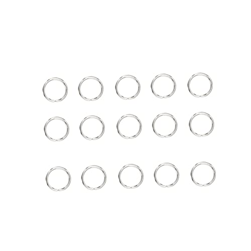 WEKAMOS 200Stücke Taschenschnallenringe Schlüsselanhänger Ringe für Schmuck DIY Split für Bastelprojekte und Schlüsselbund Hochwertige Langlebige WEKAMOS 200Stücke Taschenschnallenringe Schlüsselanhänger Ringe für Schmuck DIY Split für Bastelprojekte und Schlüsselbund Hochwertige Langlebige von WEKAMOS