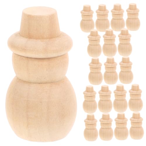 WEKAMOS 20Stücke Holz Peg Puppen DIY Holzfiguren für Kreative Bastelprojekte für Bemalen und Dekorieren Geschenkidee für Familie und Freunde von WEKAMOS