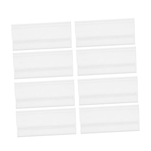 WEKAMOS 20Stücke Schilderständer aus Transparente Etikettenhalter für Holzregale für Supermärkte und Verkaufsstellen Leicht und Einfach zu Bedienen Verbessert von WEKAMOS