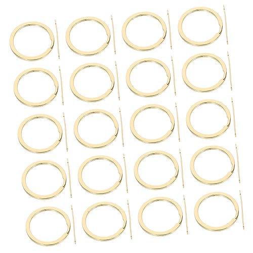 WEKAMOS 20Stücke Schlüsselringe für DIY Schlüsselanhänger Schwerlastige Split Ringe Elegantem Hellgold zum Basteln und Organisieren von Schlüsseln und Accessoires WEKAMOS 20Stücke Schlüsselringe für DIY Schlüsselanhänger Schwerlastige Split Ringe Elegantem Hellgold zum Basteln und Organisieren von Schlüsseln und Accessoires von WEKAMOS