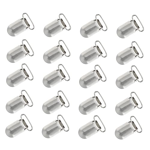 WEKAMOS 20Stücke Schnullerclips mit Hosenträgerhaken Clips für Bastelbedarf Langlebige Eisenkonstruktion für Babyartikel und Projekte WEKAMOS 20Stücke Schnullerclips mit Hosenträgerhaken Clips für Bastelbedarf Langlebige Eisenkonstruktion für Babyartikel und Projekte von WEKAMOS