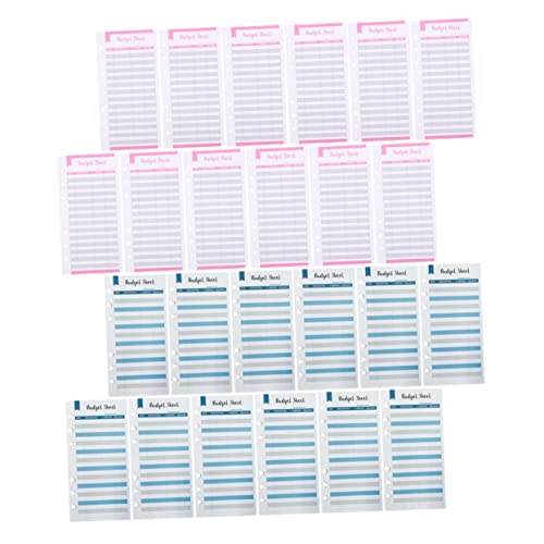 WEKAMOS 24 Stück Teiliges Budgetkarten Ringbuch Nachfüllblätter für Persönliche Ausgaben Langlebige Budget Sheets in Blau und Rot für Haushaltsbuch und Finanzplanung WEKAMOS 24 Stück Teiliges Budgetkarten Ringbuch Nachfüllblätter für Persönliche Ausgaben Langlebige Budget Sheets in Blau und Rot für Haushaltsbuch und Finanzplanung von WEKAMOS