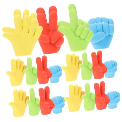 WEKAMOS 24 Stück Teiliges Fingerform Bunte Radiergummis für Umweltfreundlich und Sicher als Schulpreise und Geschenkideen für Jungen und Mädchen von WEKAMOS