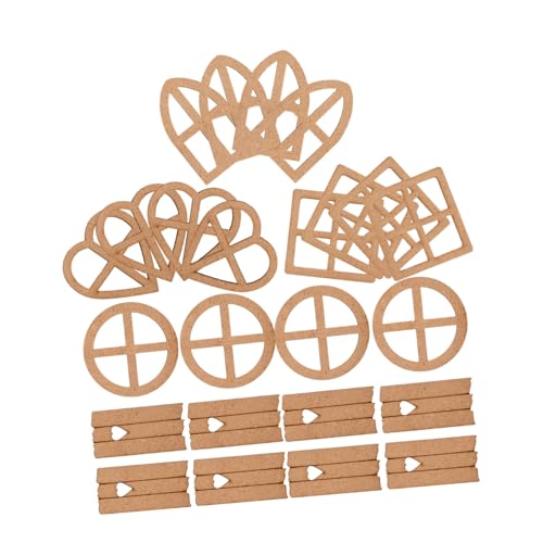 WEKAMOS 24 Stück Teiliges Naturbelassene Holzscheiben zum Basteln Hohle Holzstücke mit Glatter Oberfläche DIY Holzanhänger für Fenster und Türdeko für Valentinstag Hochzeit Geburtstag und WEKAMOS 24 Stück Teiliges Naturbelassene Holzscheiben zum Basteln Hohle Holzstücke mit Glatter Oberfläche DIY Holzanhänger für Fenster und Türdeko für Valentinstag Hochzeit Geburtstag und von WEKAMOS