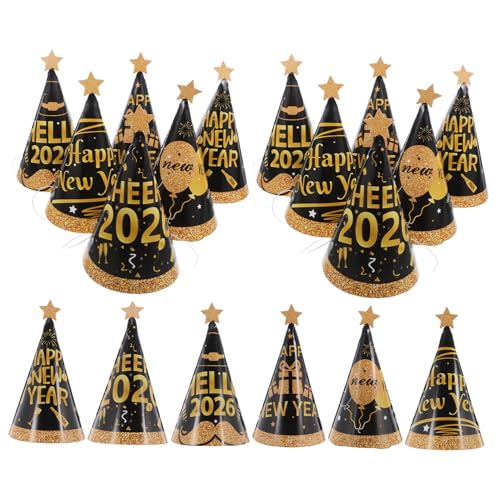 WEKAMOS 24 Stück Teiliges Partyset mit Leichte Festliche Partyhüte für Silvester Familienfeiern Firmen-events und Fotoaccessoires von WEKAMOS