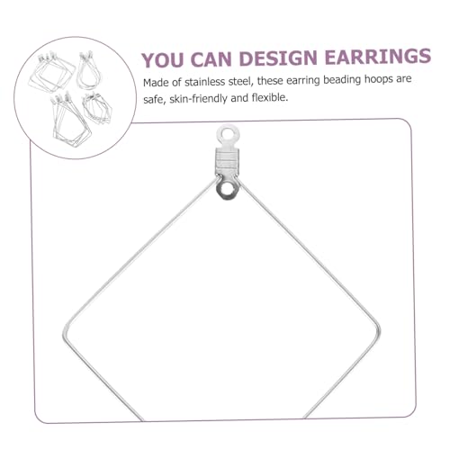 WEKAMOS 24 Stück Teiliges Silberfarbenes Ohrring Rohlinge aus Leichte DIY Schmuckherstellung Langlebige Earring Circles für Damen zum Selbermachen von Creolen und Ohrschmuck von WEKAMOS