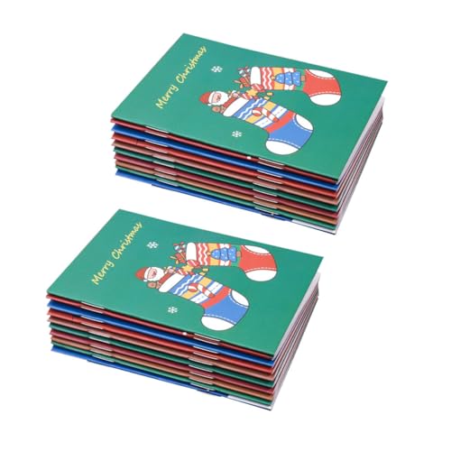 WEKAMOS 24 Stück Teiliges Weihnachts Cartoon Notizbuch Softcover Gingerbread Weihnachtsbaum Weihnachtsstrumpf Motive Kompakte Studentenschreibwaren Zufällige Farbauswahl WEKAMOS 24 Stück Teiliges Weihnachts Cartoon Notizbuch Softcover Gingerbread Weihnachtsbaum Weihnachtsstrumpf Motive Kompakte Studentenschreibwaren Zufällige Farbauswahl von WEKAMOS