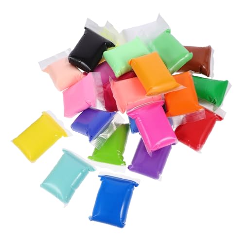 WEKAMOS 24Packungen Modelliermasse Lufttrocknend DIY Knete für Sicheres Material Kreatives Basteln für Jungen für Handwerksprojekte und Anfänger von WEKAMOS