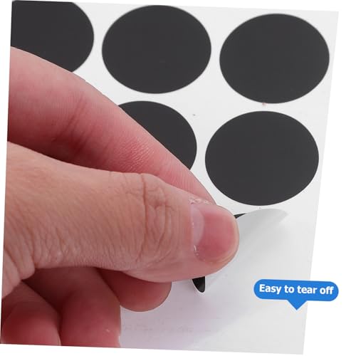WEKAMOS 25 Blatt Kleine Runde Wasserfeste Aufkleber Selbstklebende Etiketten Kratzfeste Pvc-rundpunkte mit Vorgestanzten Labels Beschreibbar und Druckbar für Lebensmittelverpackungen und von WEKAMOS