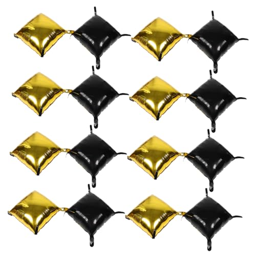 WEKAMOS 25 Quadratische Folienballons Als Hintergrund: Diy-girlande Aus Aluminiumfolie Mit Ballonbogen – Doppelseitig, Schwarz-goldene Farbe Für Geburtstage Und Jahrestage WEKAMOS 25 Quadratische Folienballons Als Hintergrund: Diy-girlande Aus Aluminiumfolie Mit Ballonbogen – Doppelseitig, Schwarz-goldene Farbe Für Geburtstage Und Jahrestage von WEKAMOS