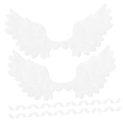 WEKAMOS 25 Stück Engel Flügel Aufnäher Dekorative Applikationen für Kleidung Hüte und DIY Projekte für Bastelarbeiten Verschönerung von Textilien WEKAMOS 25 Stück Engel Flügel Aufnäher Dekorative Applikationen für Kleidung Hüte und DIY Projekte für Bastelarbeiten Verschönerung von Textilien von WEKAMOS